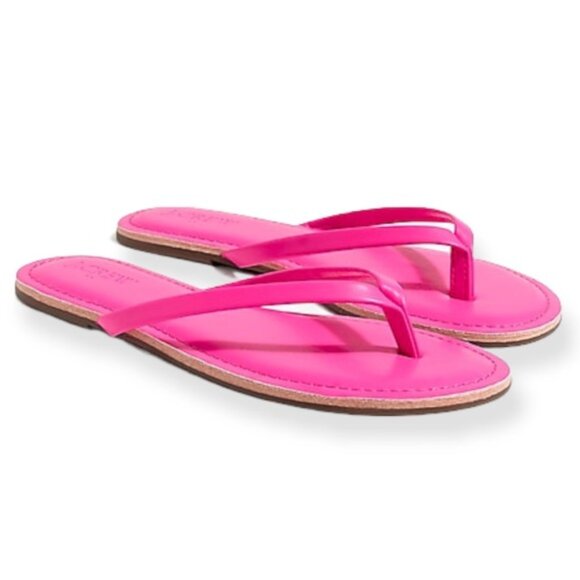 J. Crew Fuchsia Easy Summer Flip-Flops/NWT/9M - Picture 1 of 9